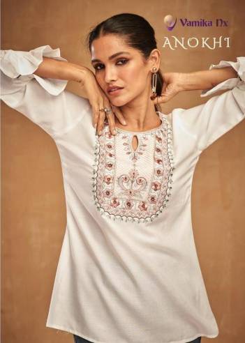 Anokhi By Vamika Designer Rayon Short Top Collection